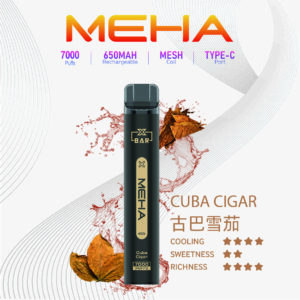 Alternative view of MEHA Xbar 魅嗨小黑條 7000口拋棄式電子煙 可充電一次性 650mAh Mesh Coil 台灣現貨